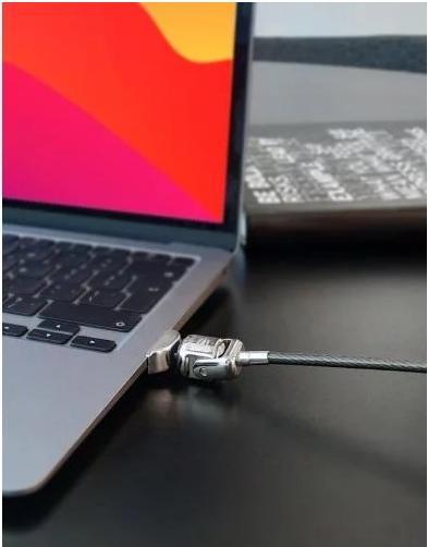 Actual product image Maclocks Ledge adapter for 2021 M1 MacBook Pro 14" + Keyed Cable Lock (ETA April 1st)