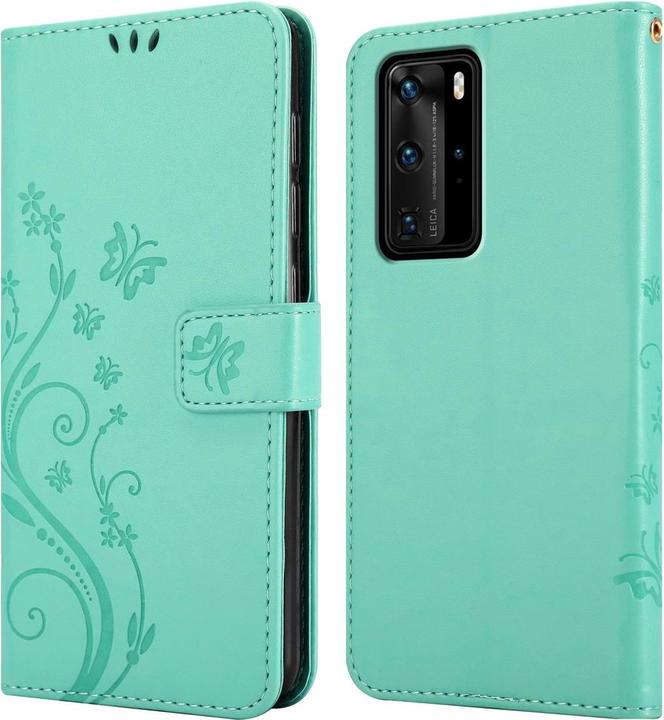 Productafbeelding Cadorabo Bloemen Boekomslag (Huawei P40 Pro)