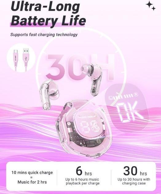 Actual product image Acefast T8 (NC, 7 h, Wireless)