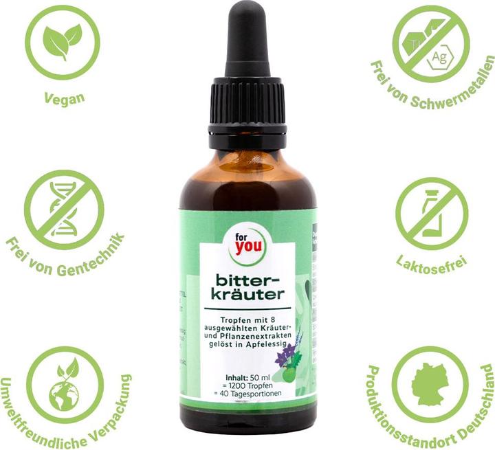 Produktbild For You bitterkräuter tropfen (1 Stück, Tropfen)