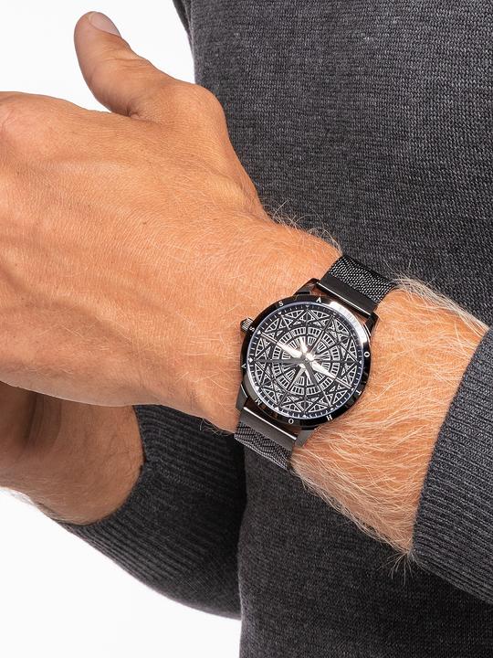 Actual product image Thomas Sabo Men watch Spirit Cosmos compass black (Analogue wristwatch, 41 mm)