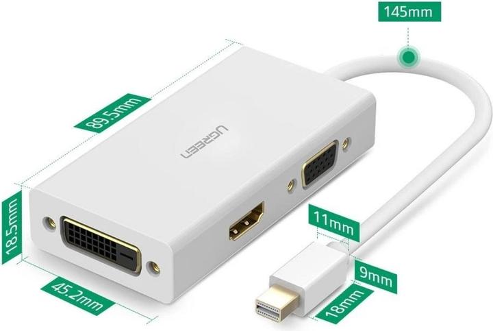 Produktbild Ugreen Mini Display Port auf HDMI, VGA und DVI Adapter (Mini DP, DVI)