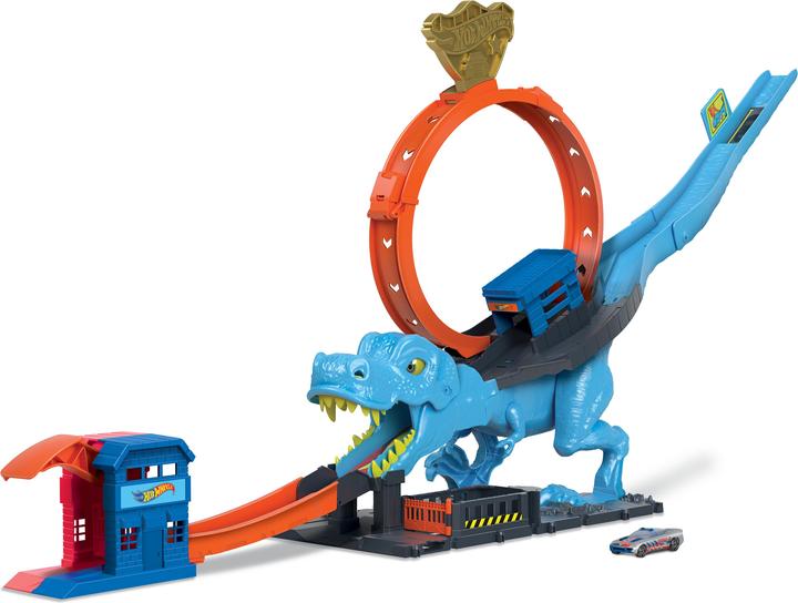 Actual product image Hot Wheels HW City T-Rex Chomp Down TVD