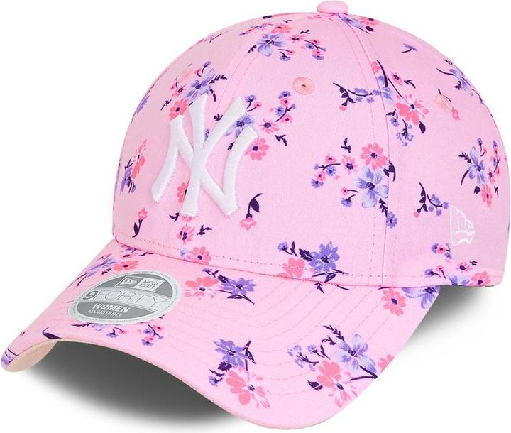 New Era 9Forty Damen Cap - Floral New York Yankees Rosa