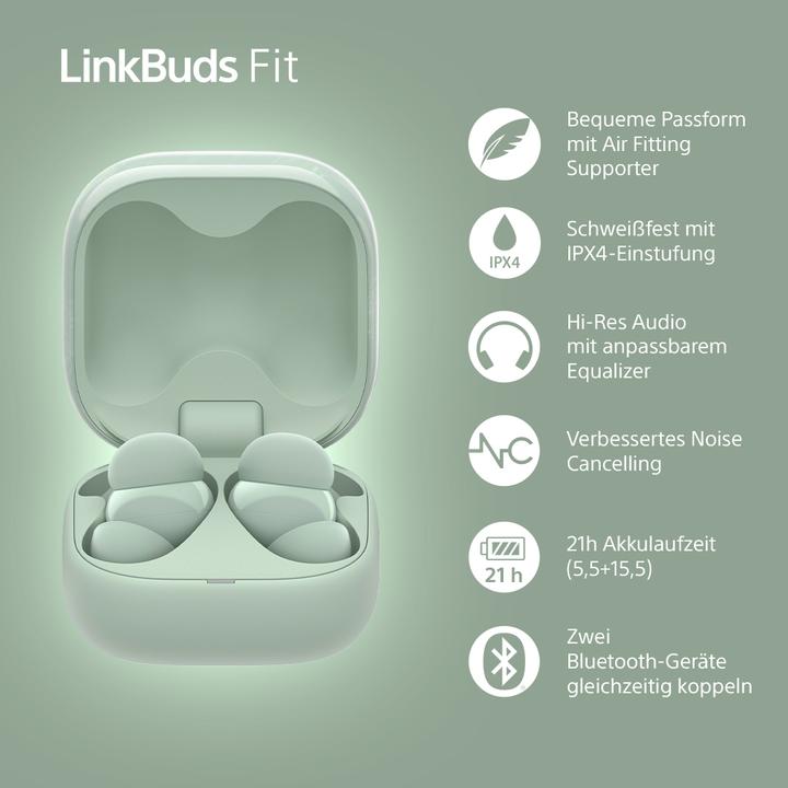 Actual product image Sony LinkBuds Fit (NC, 5.50 h, Wireless)