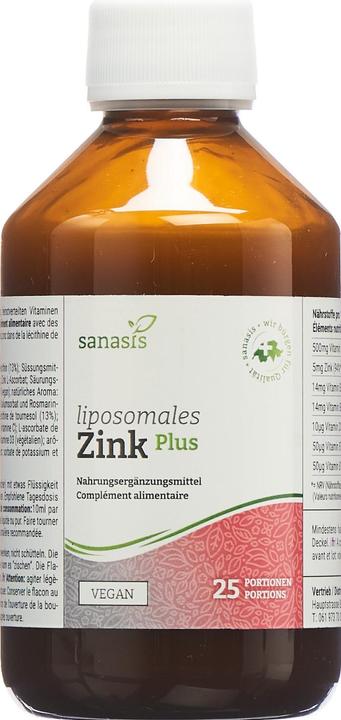 Produktbild Sanasis Zink PLUS liposomal (1 Stück, Flüssigkeit, 315 g)