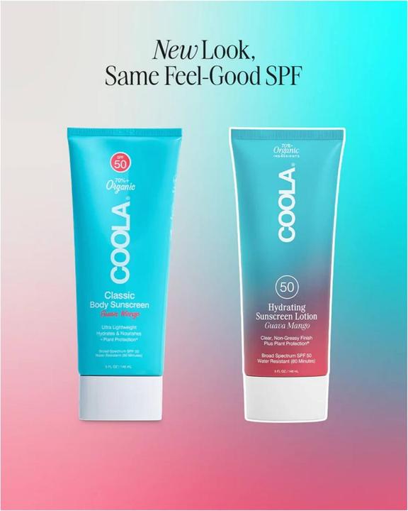Actual product image Coola Suncare Classic Body Sunscreen Guava Mango SPF 50 (Sun lotion, SPF 50, 148 ml)