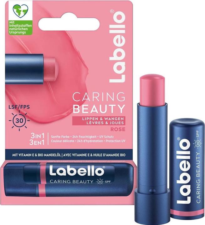 Image du produit Labello Caring Beauty Rose Stick 4.8 g (Sticks de soin, 204.40 ml)
