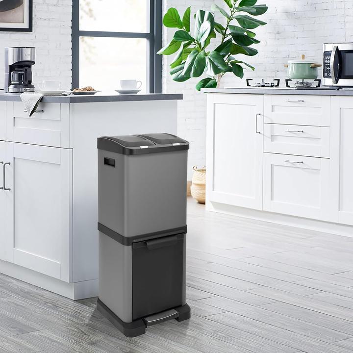 Image du produit Svita Mülleimer mit 3-fach Mülltrennungssystem (32 l)