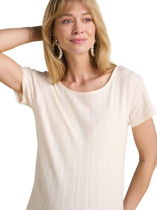 Produktbild Envie de Fraise Bio-Kollektion: Umstands-Shirt aus Pointelle-Jersey mit Rückenausschnitt (W36/L38)