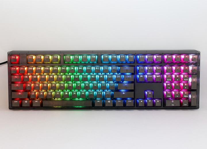 Actual product image Ducky One 3 Aura Black Gaming Keyboard, RGB LED - MX-Brown (DE, Cable)