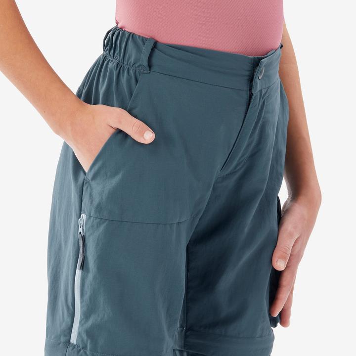 Image du produit Quechua Pantalon modulable de randonnée junior, MH500 bleu (140)