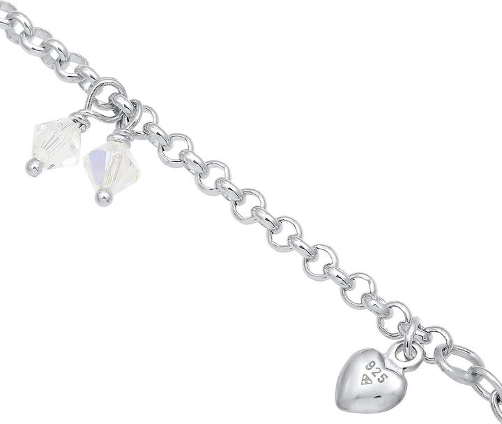 Produktbild Elli Bettelarmband mit Symbolen und Kristallen (18 cm, Sterling Silber)
