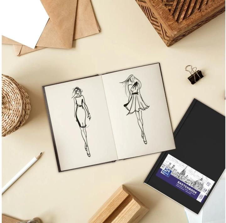 Image du produit Oxford Carnet de croquis (A5, Blanc, Couverture rigide)