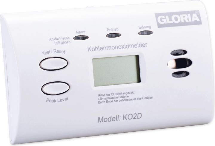 Gloria Haus und Garten 002518.0571 Kohlenmonoxid-Melder batteriebetrieben detektiert Kohlenmonoxid