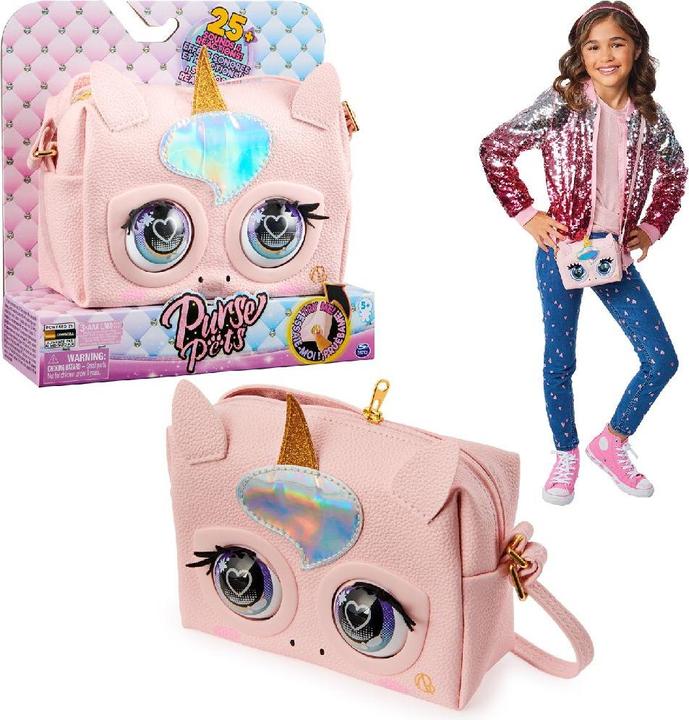 Produktbild Spin Master Purse Pets Glamicorn Einhorn Tasche - mit interaktiven Funktionen (23.34 cm)