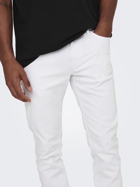 Actual product image Only & Sons ONSLoom White Slim Fit Jeans (W31/L30)