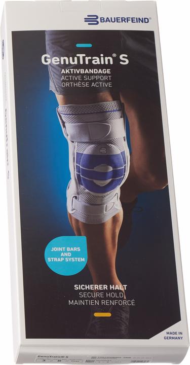 GenuTrain S Aktivbandage Grösse 3 links titan (3)