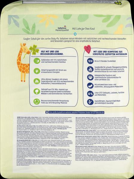 Actual product image dm babylove nature Windeln (Size 3, Pack, 36 Piece)