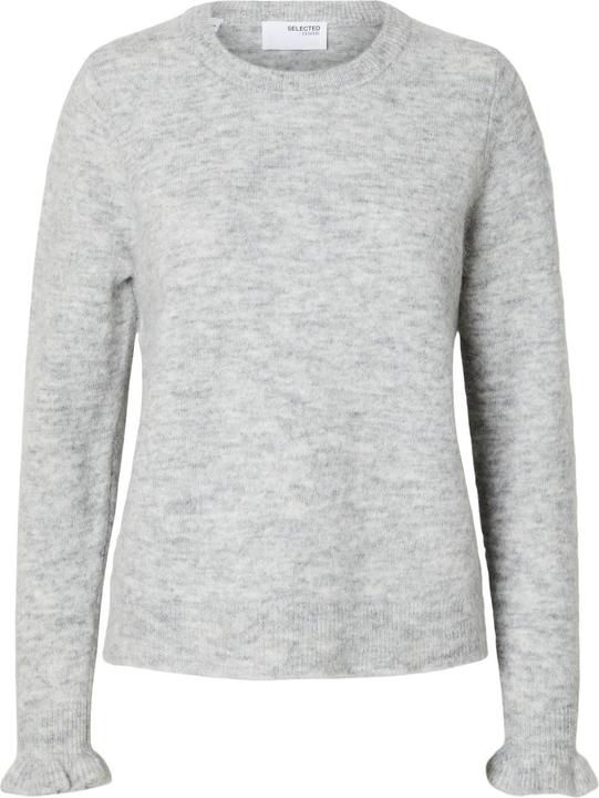 Selected Femme Rüschenärmel Strickpullover