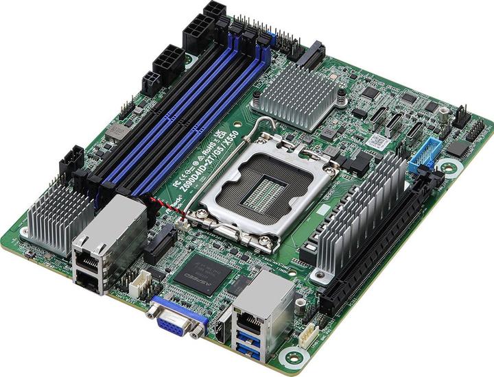 AsRock Moederbord Z690D4ID-2T/G5/X550 mini-ITX Socket 1700 DDR5-only Single (LGA 1700, Intel Z690H, Mini-ITX)
