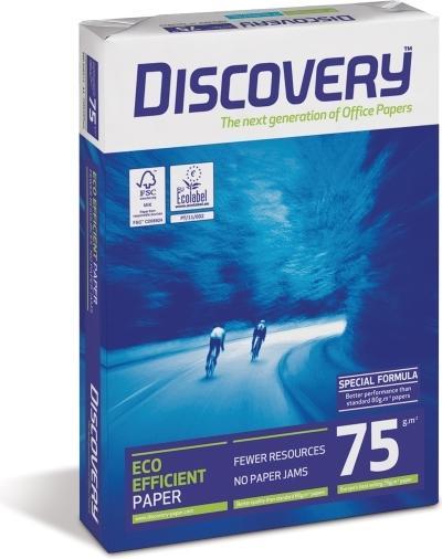 Productafbeelding Discovery Printerpapier DIN A4 75 g/m² mat wit 500 vellen (75 g/m², 500 x, A4)