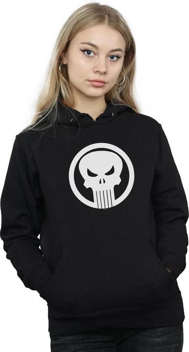 Actual product image Womens/Ladies The Punisher Skull Circle Hoodie (XL)