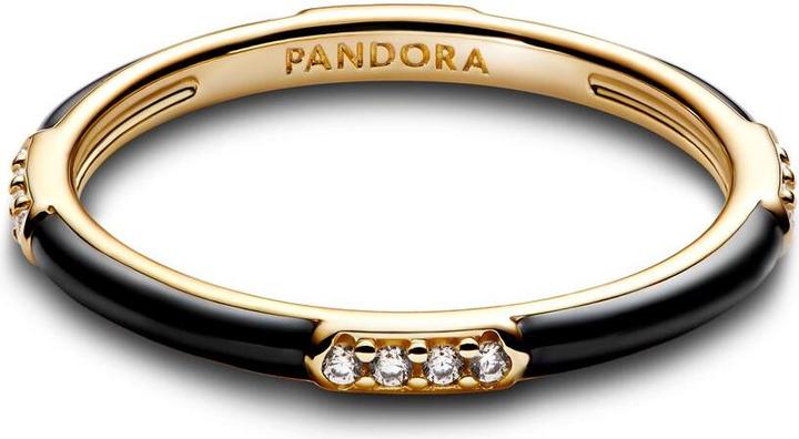 Actual product image Pandora ME Schwarze Emaille & Steine Ring (50)