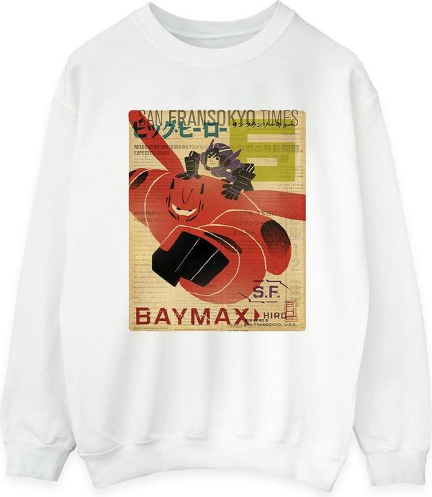 Produktbild Disney Big Hero 6 Baymax Flying Baymax Newspaper Sweatshirt (S)