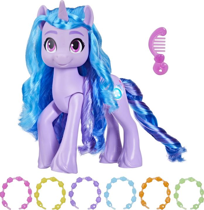 Productafbeelding My Little Pony Ontdek je pony schittering Sparkle Fun Izzy Moonbow, 20 cm hoge pony voor kinderen, met