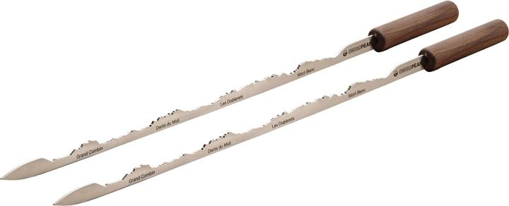 SwissPeaks Spiedino per barbecue Alpi svizzere, 2 pezzi