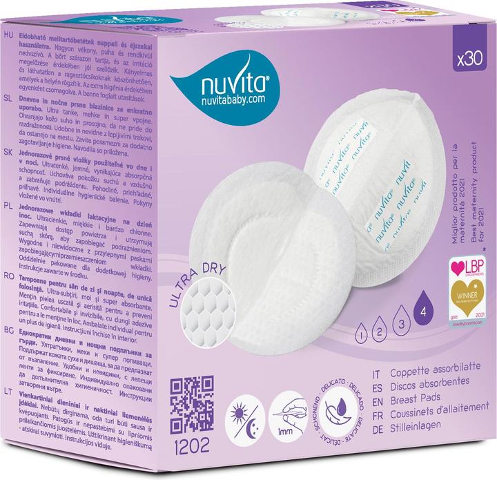 Immagine prodotto Nuvita Cuscinetti per l'allattamento per il giorno e la notte (30 x)