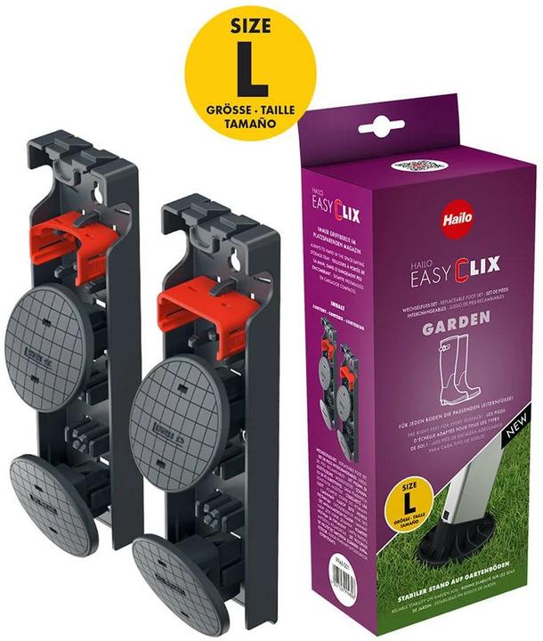 Hailo EasyClix Garden - Size L, jeu de pieds interchangeables