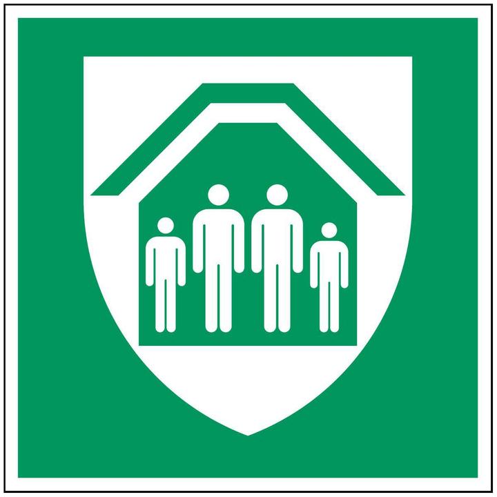 Energy Label Brady ISO safety sign - Shelter