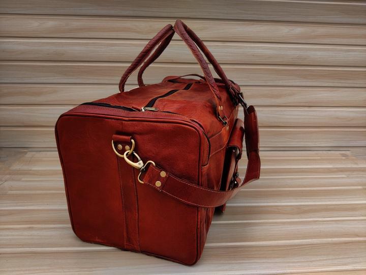 Image du produit Only-Bags.Store Sac de sport en cuir, sac de voyage en cuir fait main, sac de sport, sac de vacances, sac de voyage