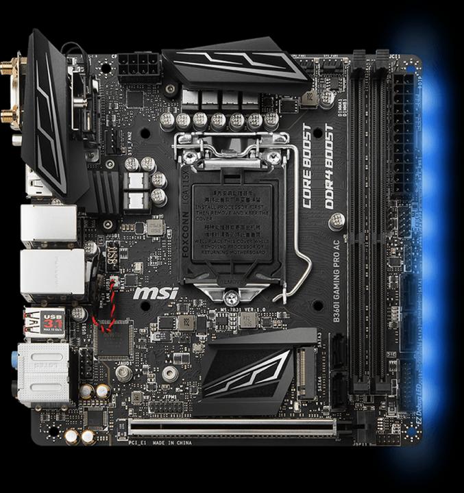 Produktbild MSI B360I Gaming Pro AC (LGA 1151, Intel B360, Mini-ITX)