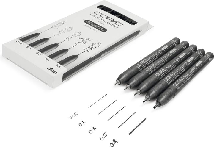 Immagine prodotto Copic Multiliner (Nero, 5 x)