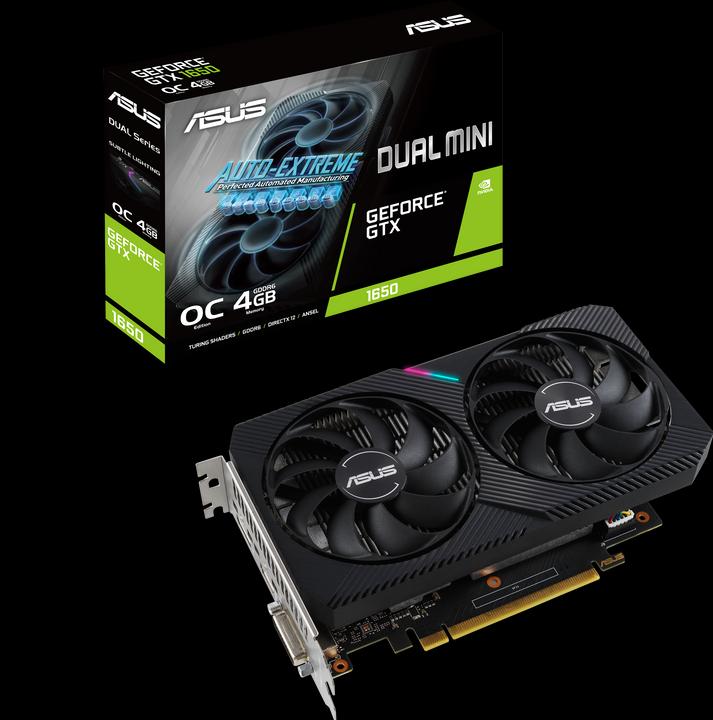 Actual product image ASUS Dual GTX1650-O4GD6 Mini,DVI,HDMI,DP,Active (4 GB)