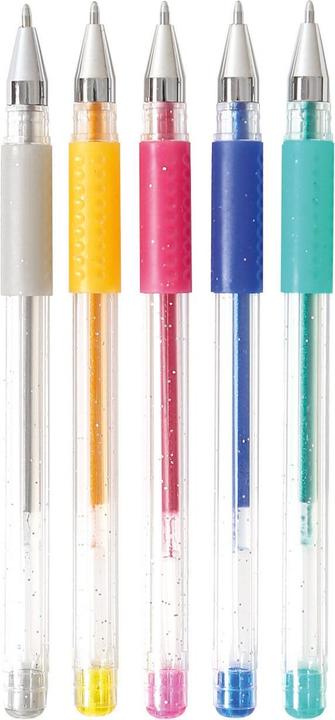 Image du produit I Am Creative Set de stylos gel paillettes, 5 pcs. (Pink, Jaune, Bleu, Vert, Gris, 5 x)