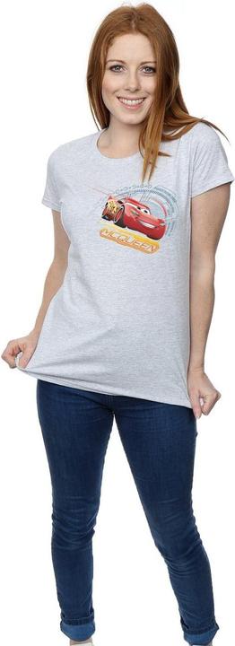 Actual product image Cars Womens/Ladies Lightning McQueen Cotton T-Shirt (L)