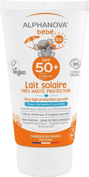 Image du produit Alphanova BB lait solaire bio SPF50+ lait (Lait solaire, SPF 50+, 50 ml, 50 g)
