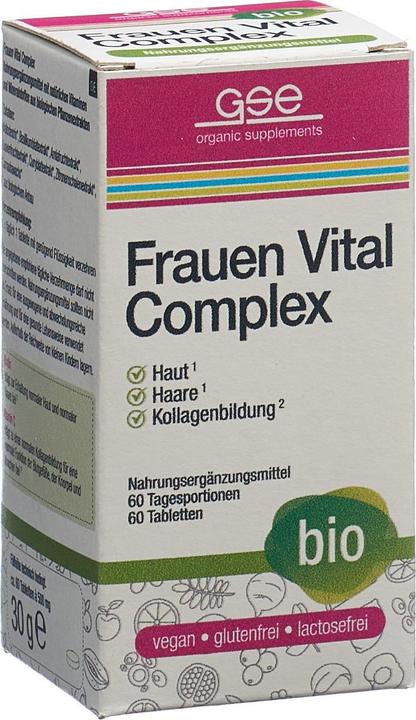 Produktbild GSE Frauen Vital Complex Bio Tabl (60 Stück, Tabletten, 123 g)