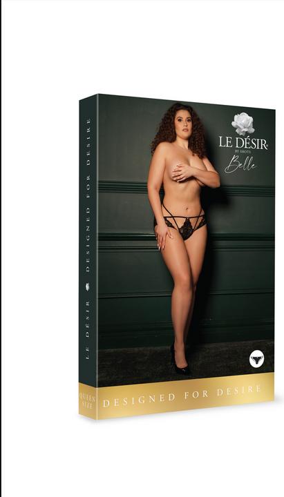 Actual product image Le Désir LÈna - Brief with Adjustable Sliders and Golden Details - Plus Size (XXL)