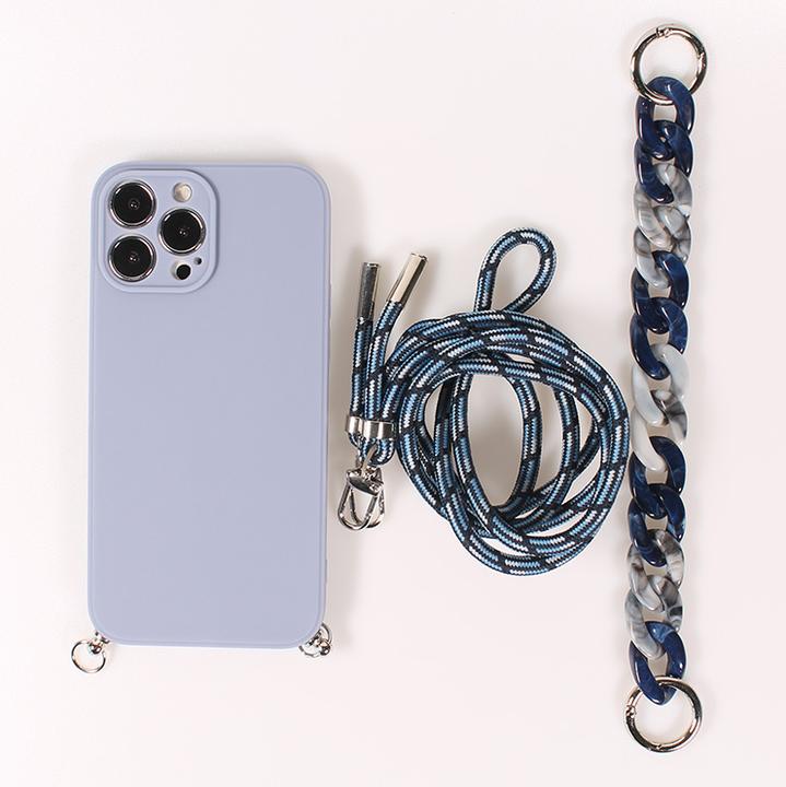 Immagine prodotto PhoneLook Coque Gel silicone avec corde collier & chaîne de pierre décorative (Apple iPhone 13 Pro Max)