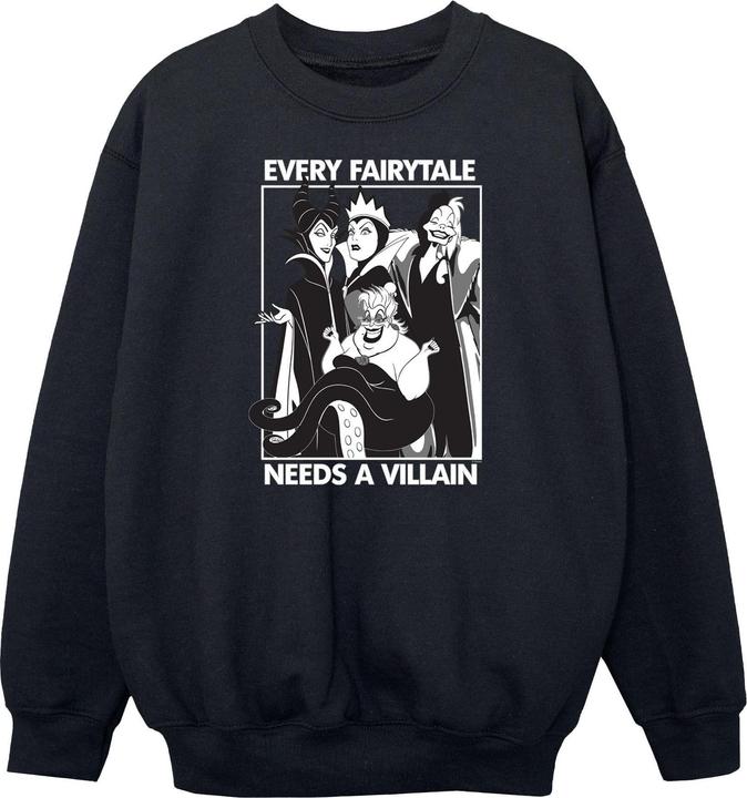 Actual product image Disney Girls Villains Cotton Sweatshirt (152, 158)