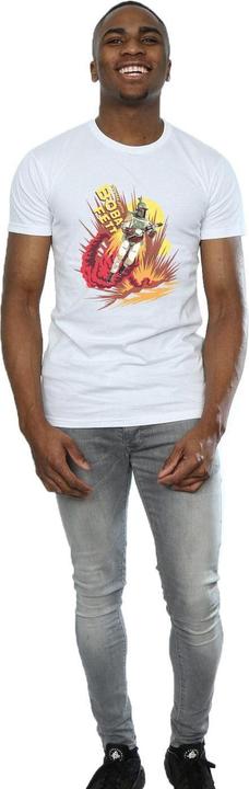 Actual product image Star Wars Mens Boba Fett Rocket Powered T-Shirt (XL)