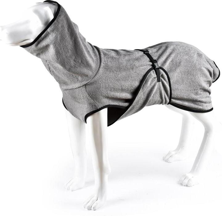 Actual product image Deek Pets Bathrobe XL, 68 cm, Anthracite (XL, Dog bathrobe)