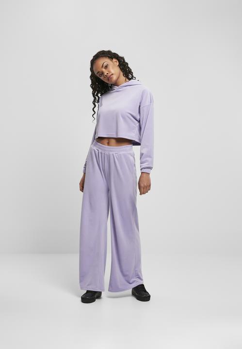 Image du produit Urban Classics Sweat à capuche croisé en velours pour femmes (M)