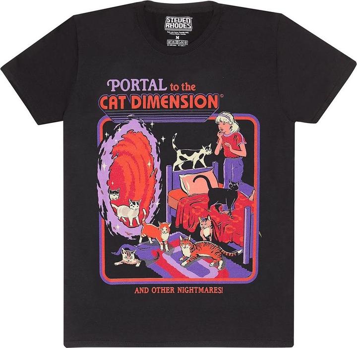 Image du produit Steven Rhodes - T-shirt PORTAL TO THE CAT DIMENSION - Adulte (S)