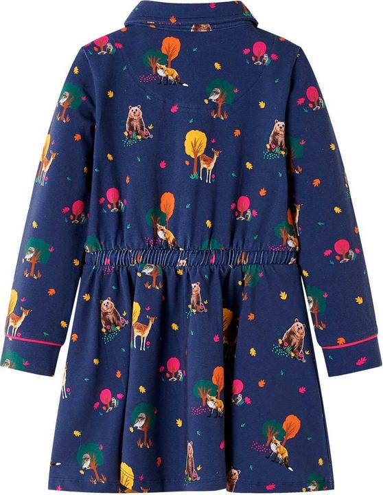 Immagine prodotto VidaXL Abito da bambino con maniche lunghe e coulisse blu navy (116)